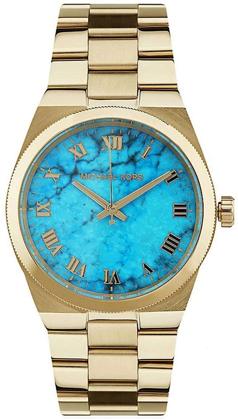 michael kors turquoise watch|michael kors runway chronograph.